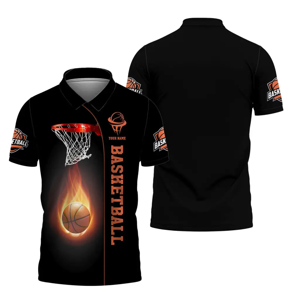 Unisex Shirt Basketball Custom Name T-Shirt Polo Gift For Player / S