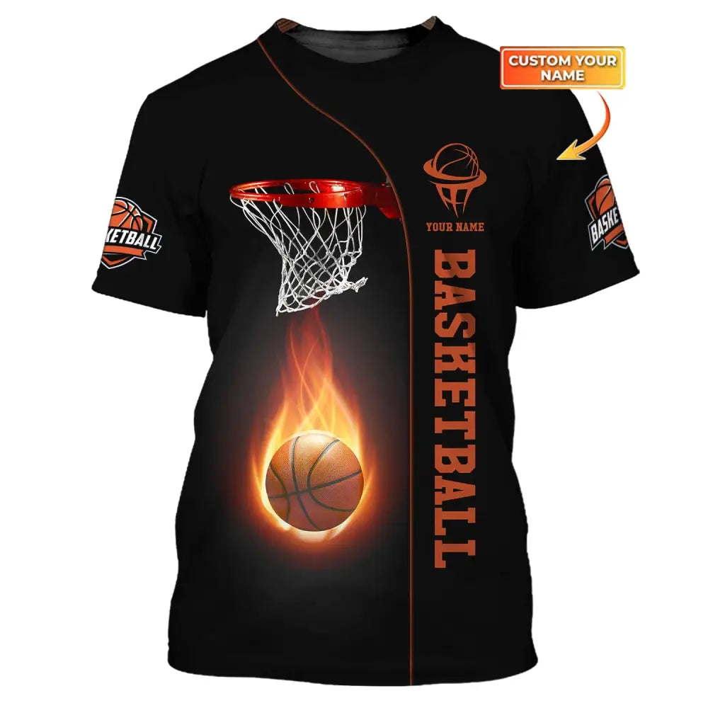 Unisex Shirt Basketball Custom Name T-Shirt Polo Gift For Player / S
