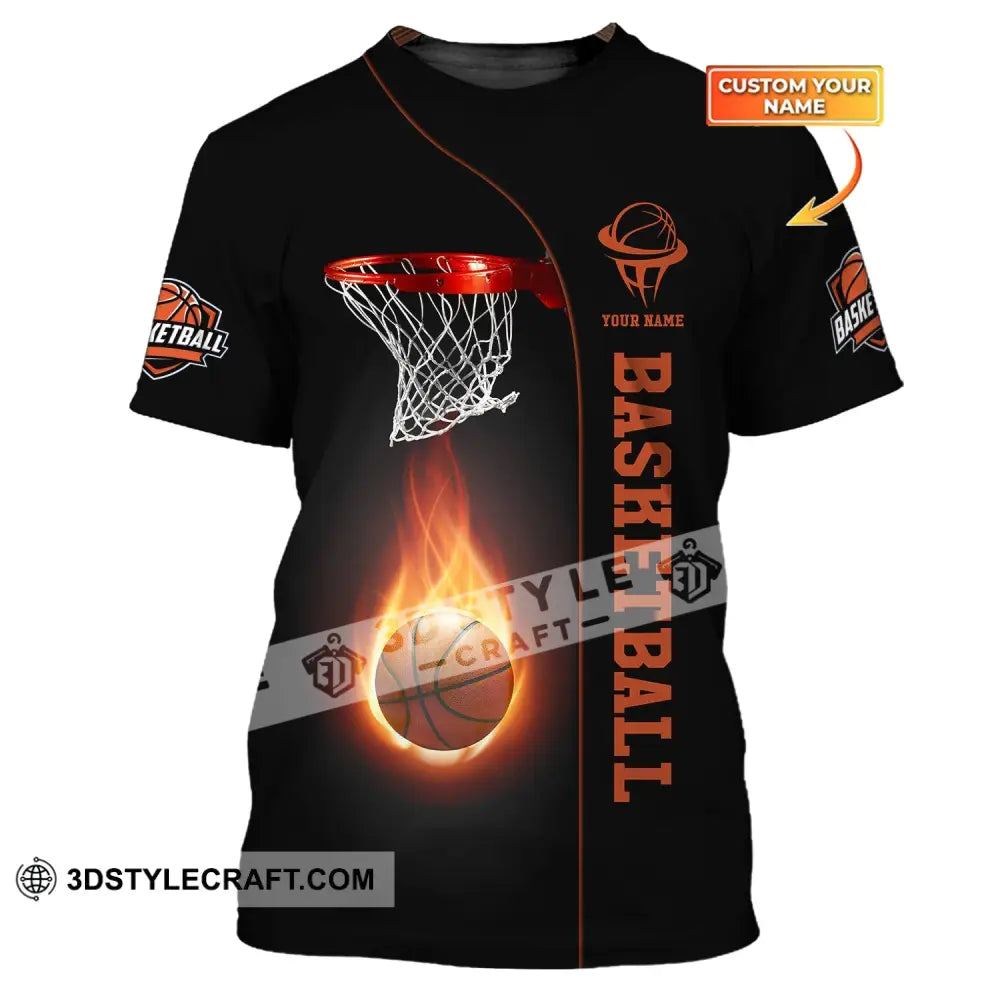 Unisex Shirt Basketball Custom Name T-Shirt Polo Gift For Player / S