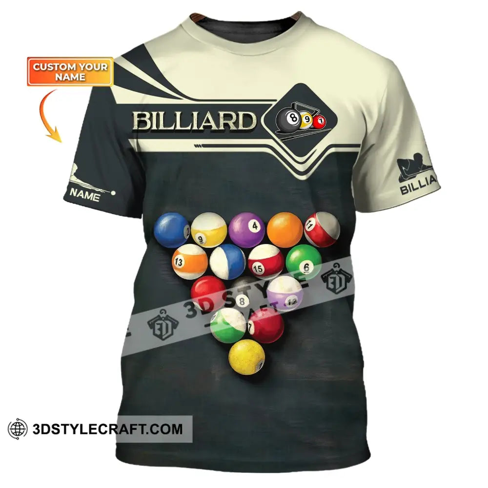 Unisex Shirt Billiards T-Shirt Billiard Triangle Polo For Lovers / S