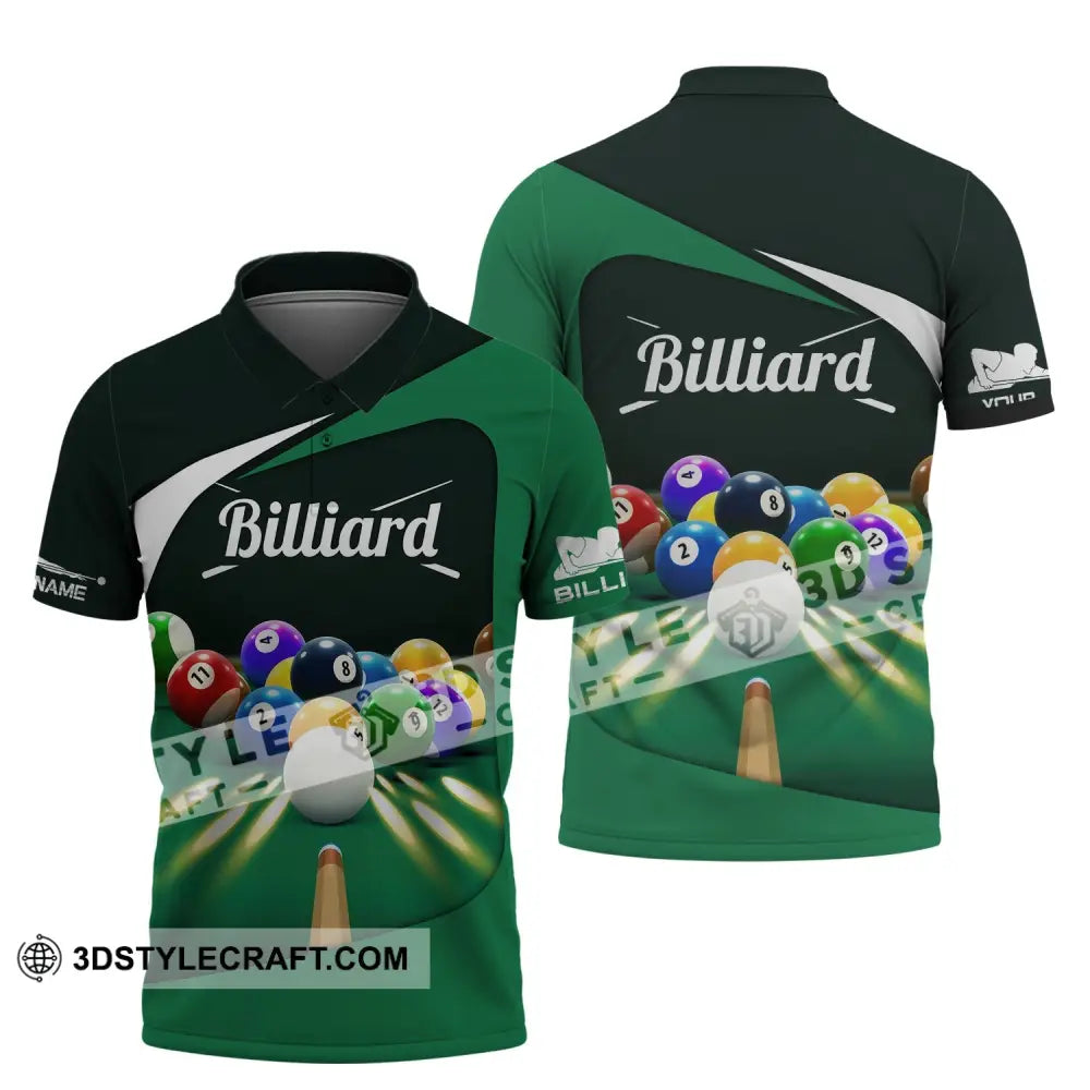 Unisex Shirt Billiards T-Shirt Player Shiirt Polo / S