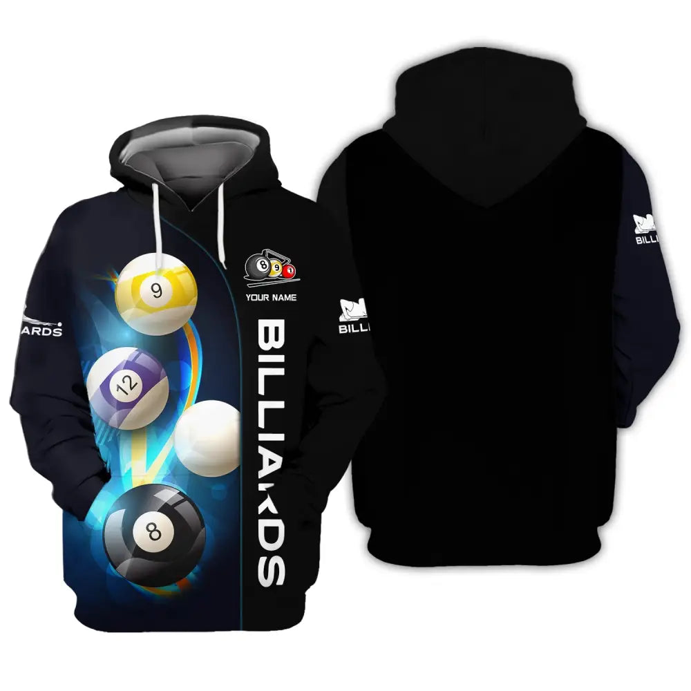 Unisex Shirt Billiards T-Shirt Pool Polo For Lovers Hoodie / S