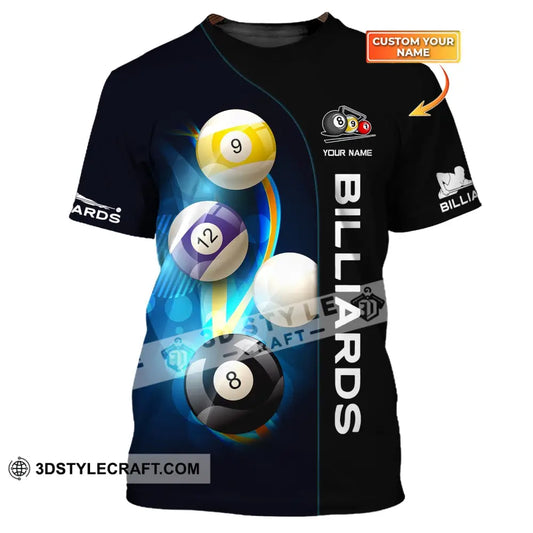 Unisex Shirt Billiards T-Shirt Pool Polo For Lovers / S