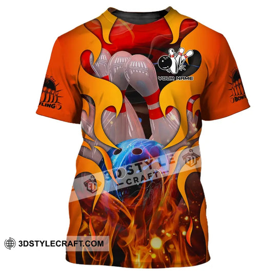 Unisex Shirt, Bowling T-Shirt, Custom Name Bowling Shirt, Shirt For Bowling Lovers style option 2
