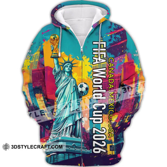 Unisex Shirt - Canada - Mexico - USA 3D Shirt style option 2