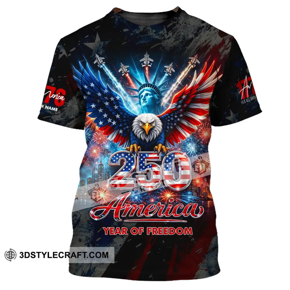 Unisex Shirt - Custom 250 Years America 3D Shirt T-shirt