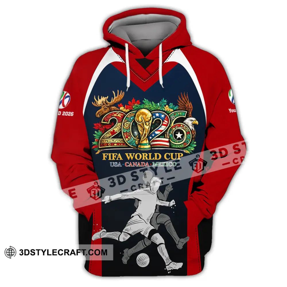 Unisex Shirt - Custom Fifa World Cup 2026 3D Shirt - Hoodie / S - T-shirt