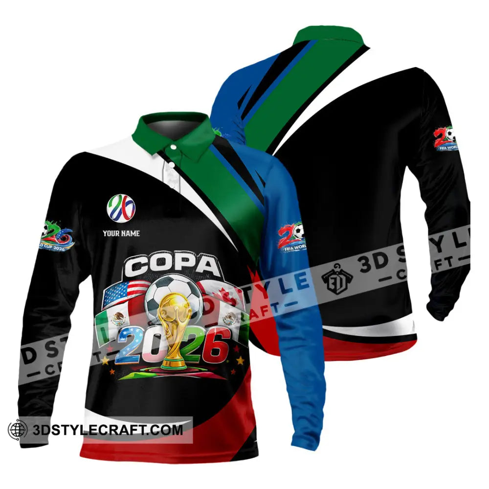 Unisex Shirt - Custom COPA 2026 3D Shirt - Long Sleeve Polo / S - T-shirt