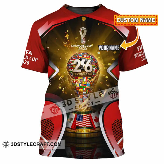 Unisex Shirt - Custom Fifa World Cup 2026 3D Shirt - T-shirt