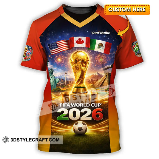 Unisex Shirt - Custom World Cup 2026 3D Shirt T-shirt
