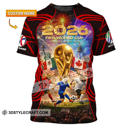 Unisex Shirt - Custom World Cup 2026 3D Shirt T-shirt