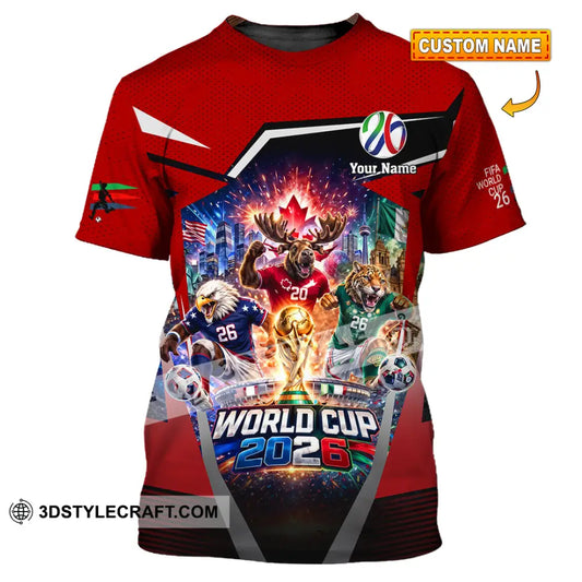 Unisex Shirt - Custom Fifa World Cup 2026 3D Shirt - T-shirt