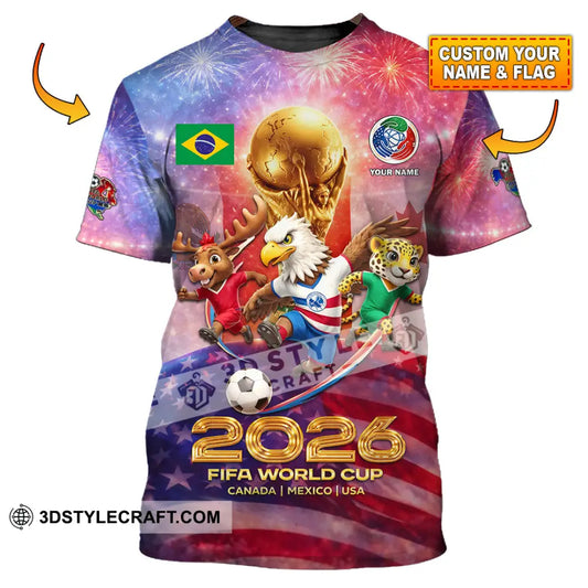 Unisex Shirt - Custom World Cup 2026 3D Shirt T-shirt