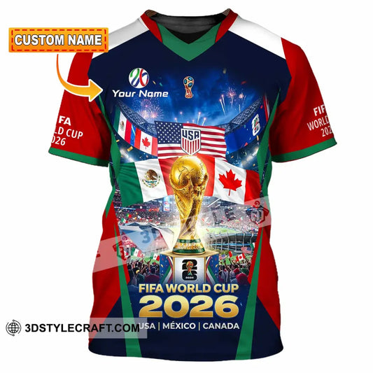 Unisex Shirt - Custom World Cup 2026 3D Shirt T-shirt
