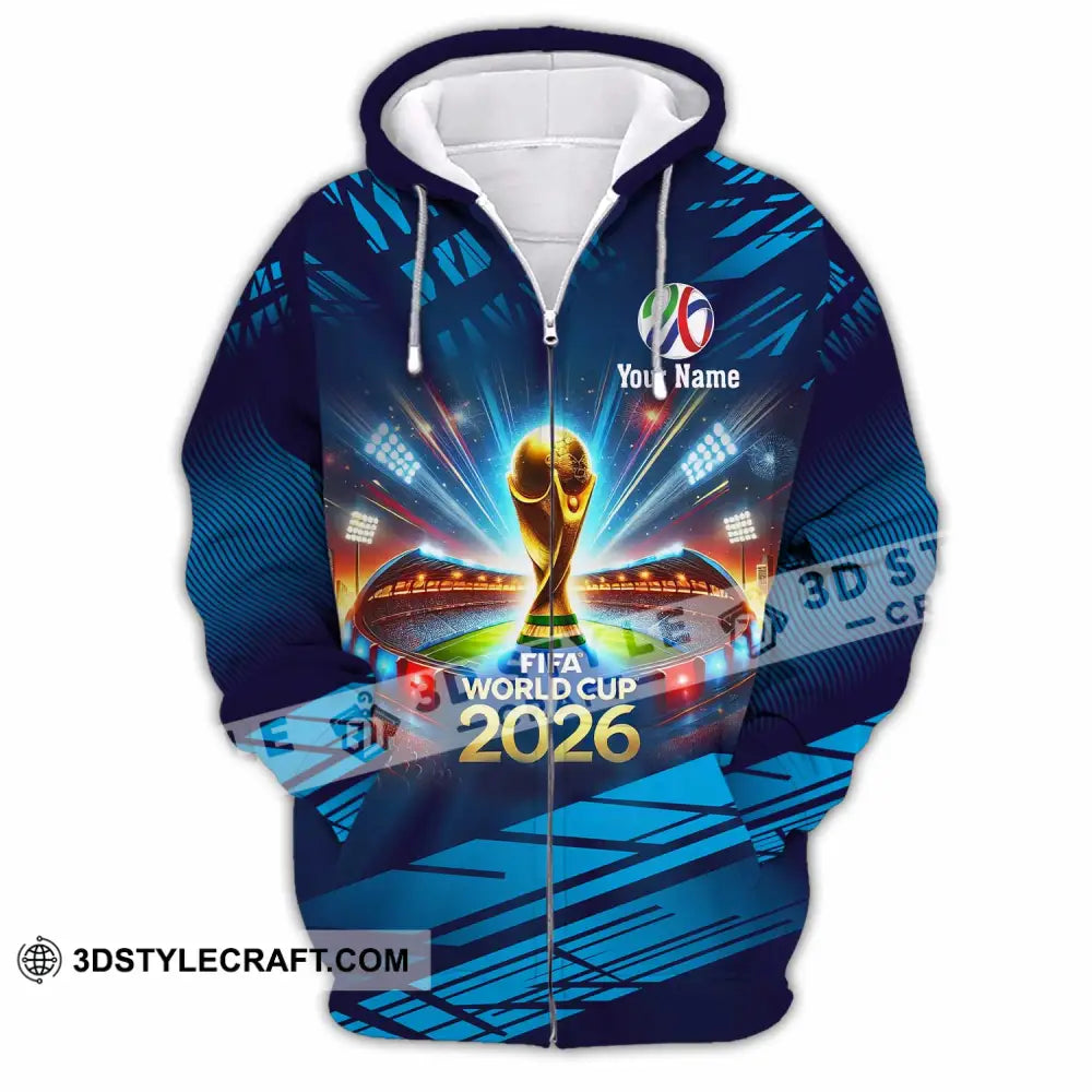 Unisex Shirt - Custom Fifa World Cup 2026 3D Shirt Zipper Hoodie / S T-shirt