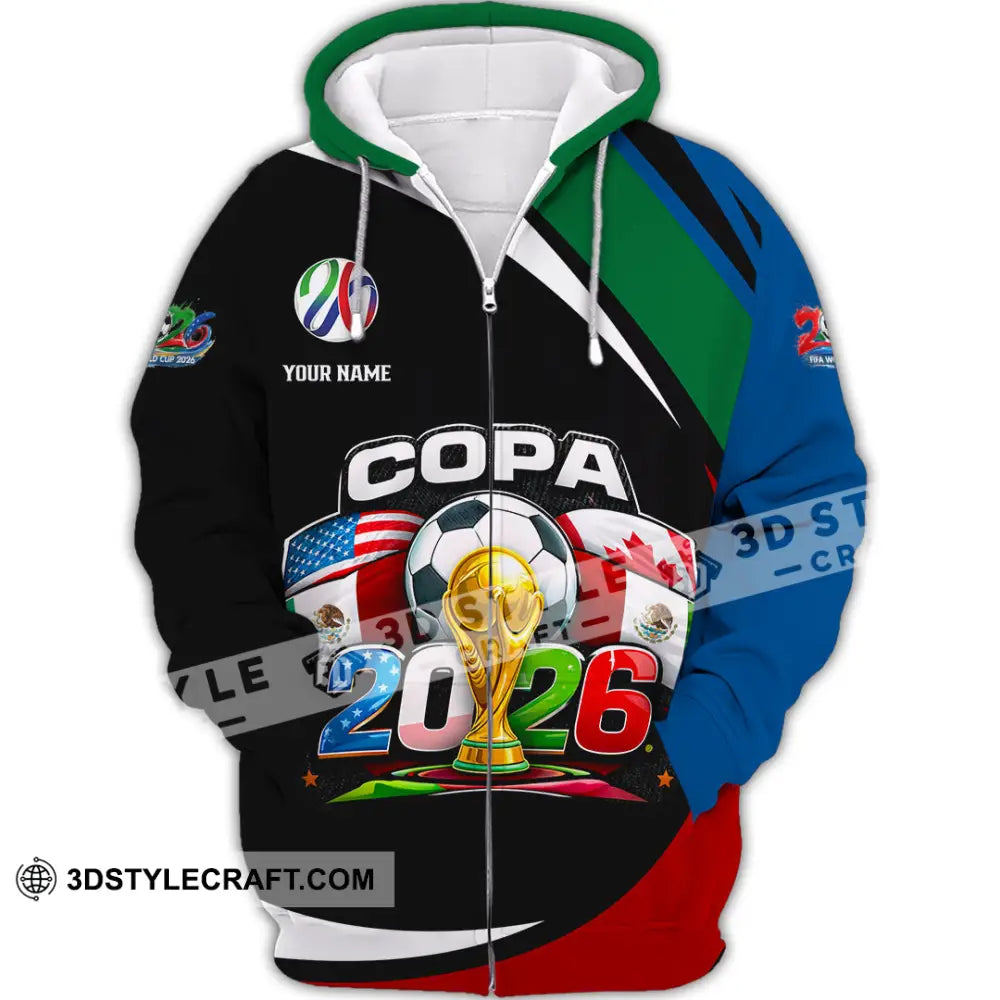 Unisex Shirt - Custom COPA 2026 3D Shirt - Zipper Hoodie / S - T-shirt