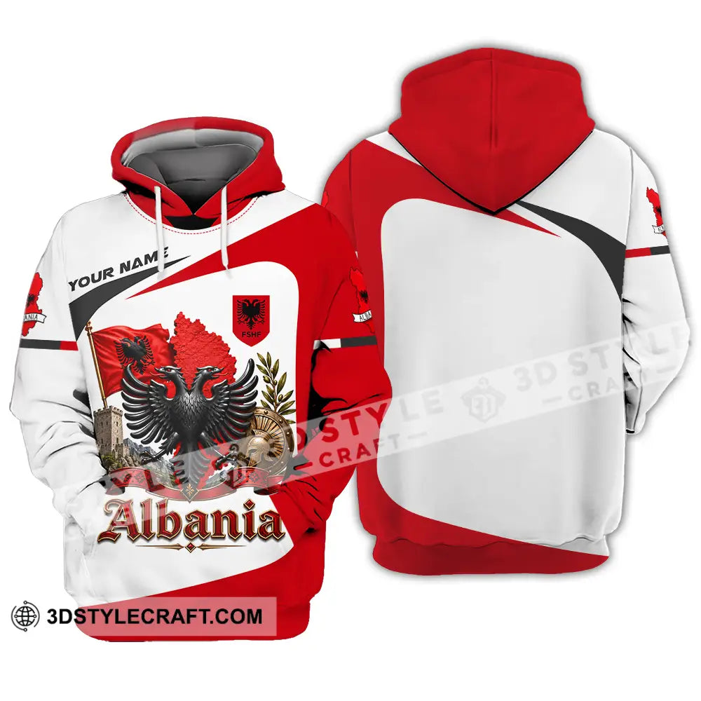 Unisex Shirt - Custom Albania Shirt - Hoodie / S - T-shirt
