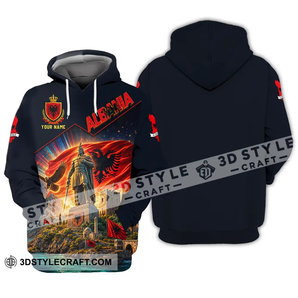Unisex Shirt - Custom Albania Shirt - Hoodie / S - T-shirt