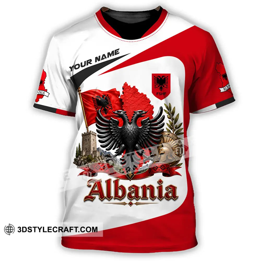 Unisex Shirt - Custom Albania Shirt - T-Shirt / S - T-shirt