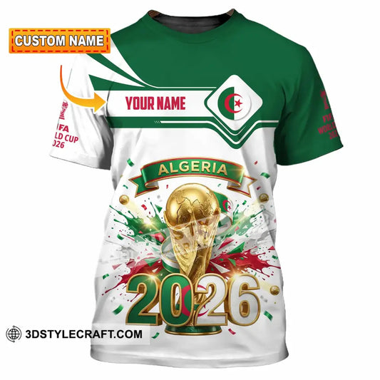 Unisex Shirt - Custom Algeria World Cup 2026 3D Shirt - T-shirt