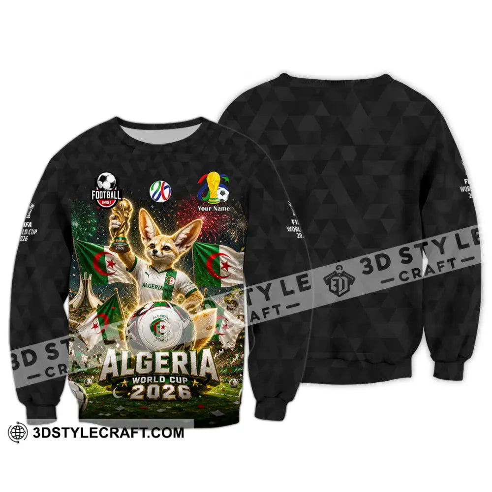Unisex Shirt - Custom Algeria World Cup 2026 Shirt - Long Sleeve / S - T-shirt