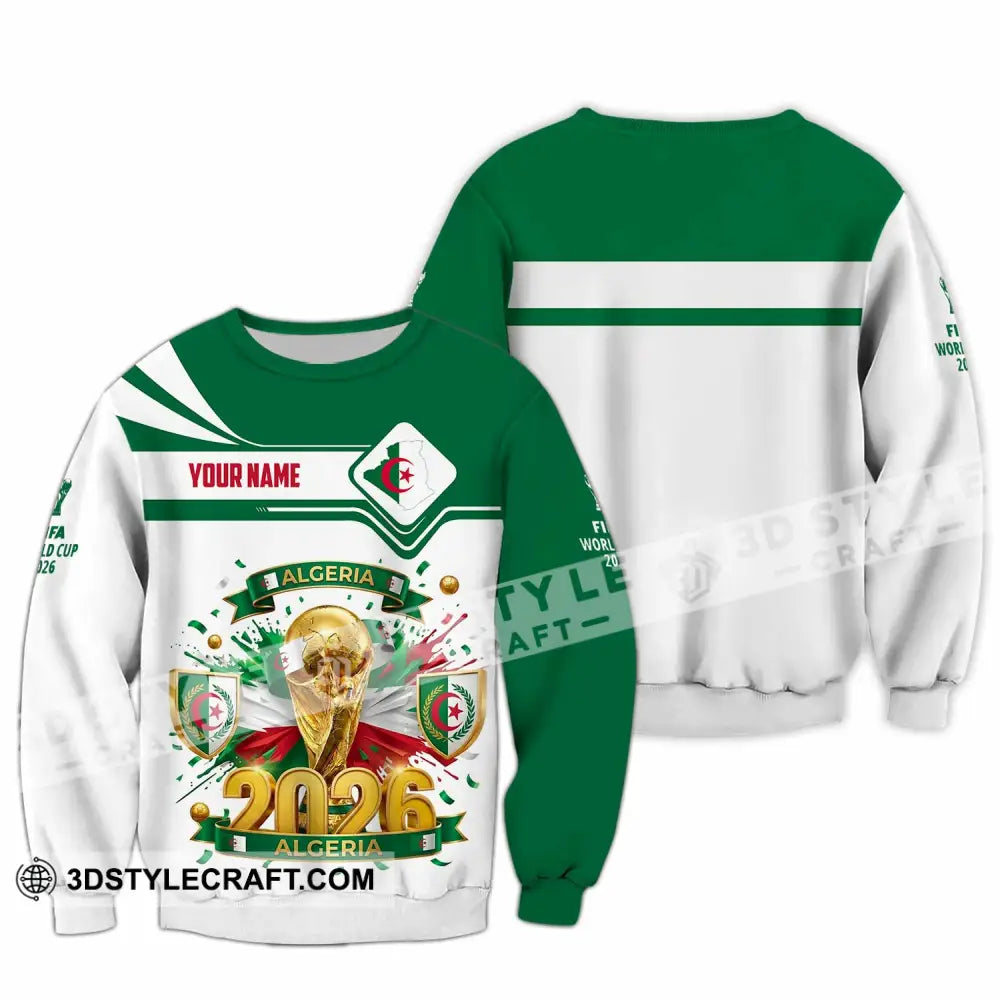 Unisex Shirt - Custom Algeria World Cup 2026 Shirt - Long Sleeve / S - T-shirt