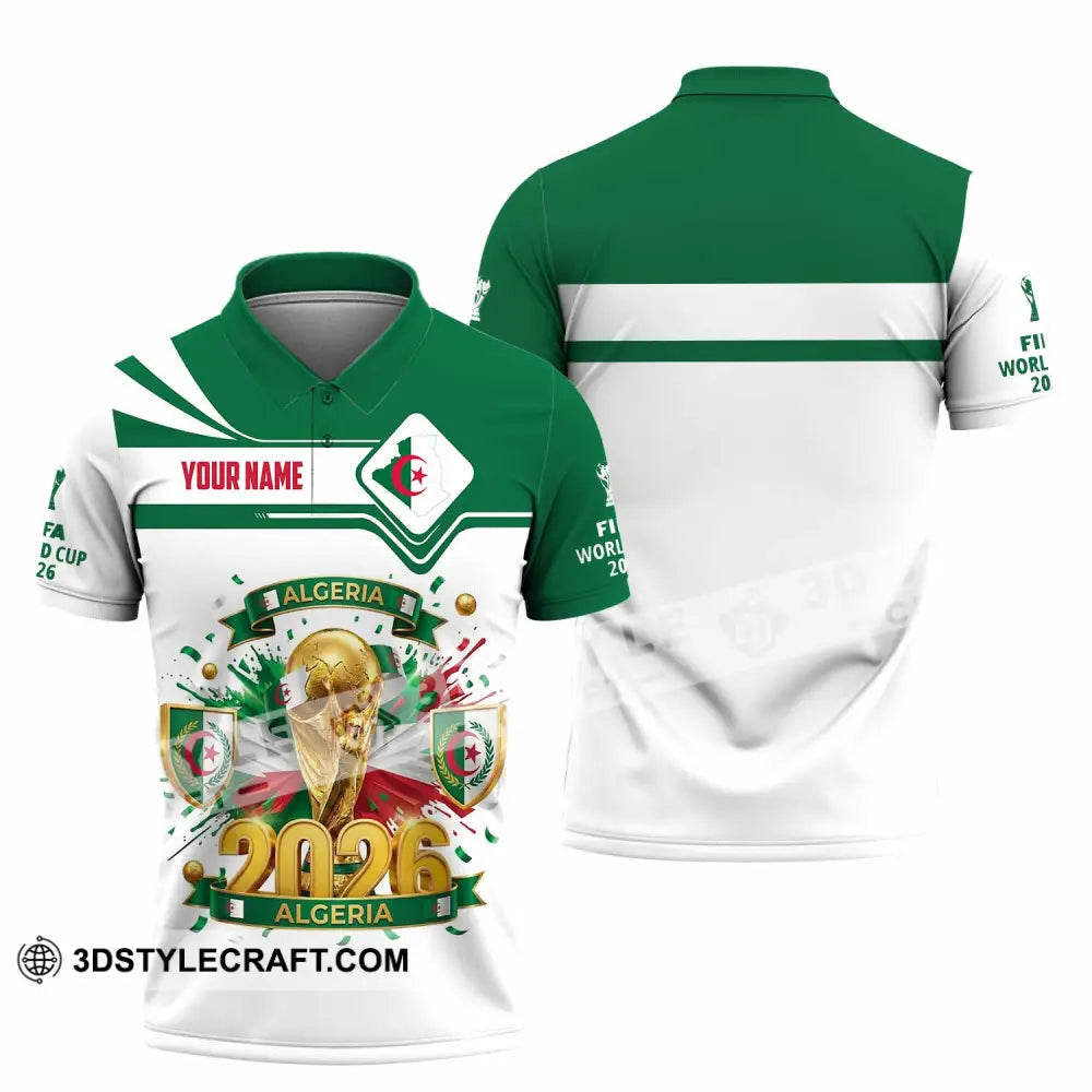 Unisex Shirt - Custom Algeria World Cup 2026 Shirt - Polo Shirt / S - T-shirt