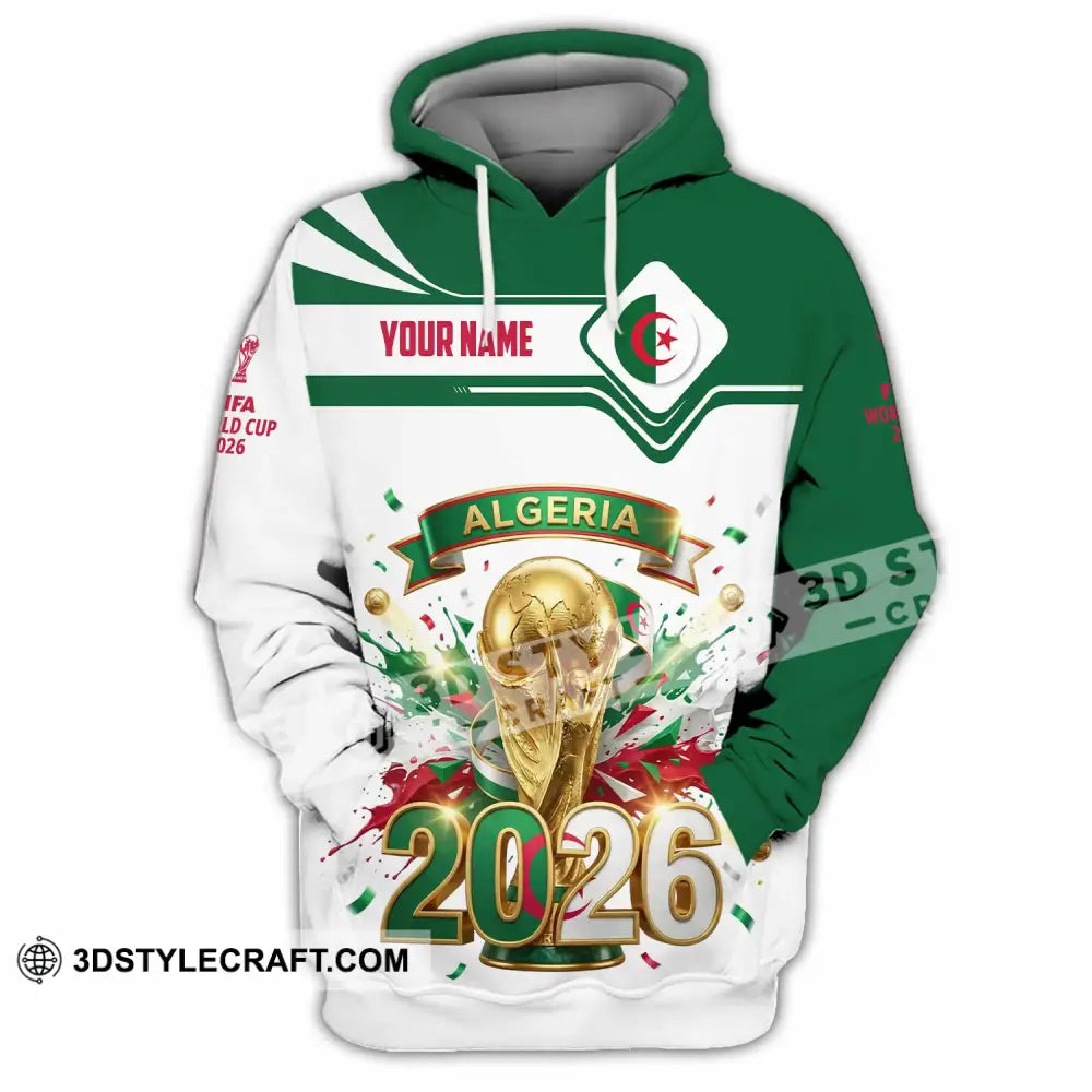 Unisex Shirt - Custom Algeria World Cup 2026 3D Shirt - Hoodie / S - T-shirt