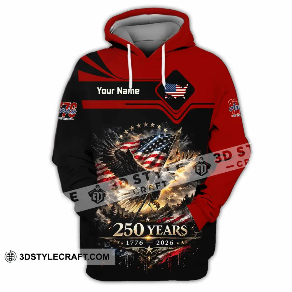 Unisex Shirt - Custom America 250 Years Shirt - Hoodie / S - T-shirt