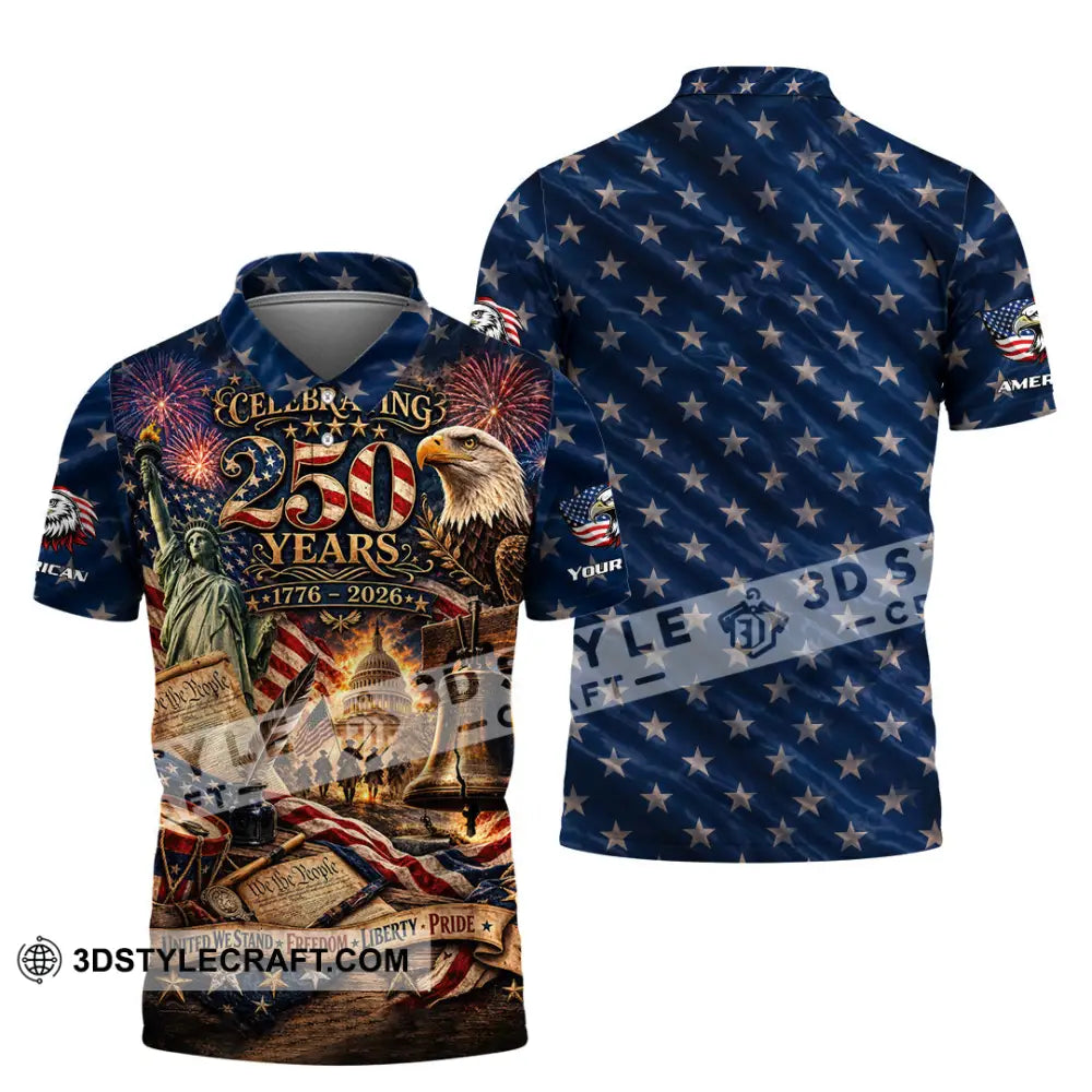 Unisex Shirt - Custom America 250 Years Shirt - Polo Shirt / S - T-shirt