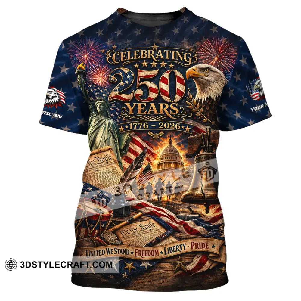 Unisex Shirt - Custom America 250 Years Shirt - T-Shirt / S - T-shirt