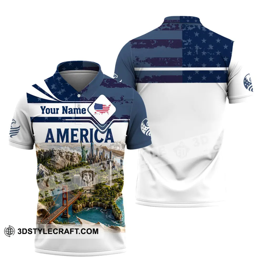 Unisex Shirt - Custom America Shirt - Polo Shirt / S - T-shirt
