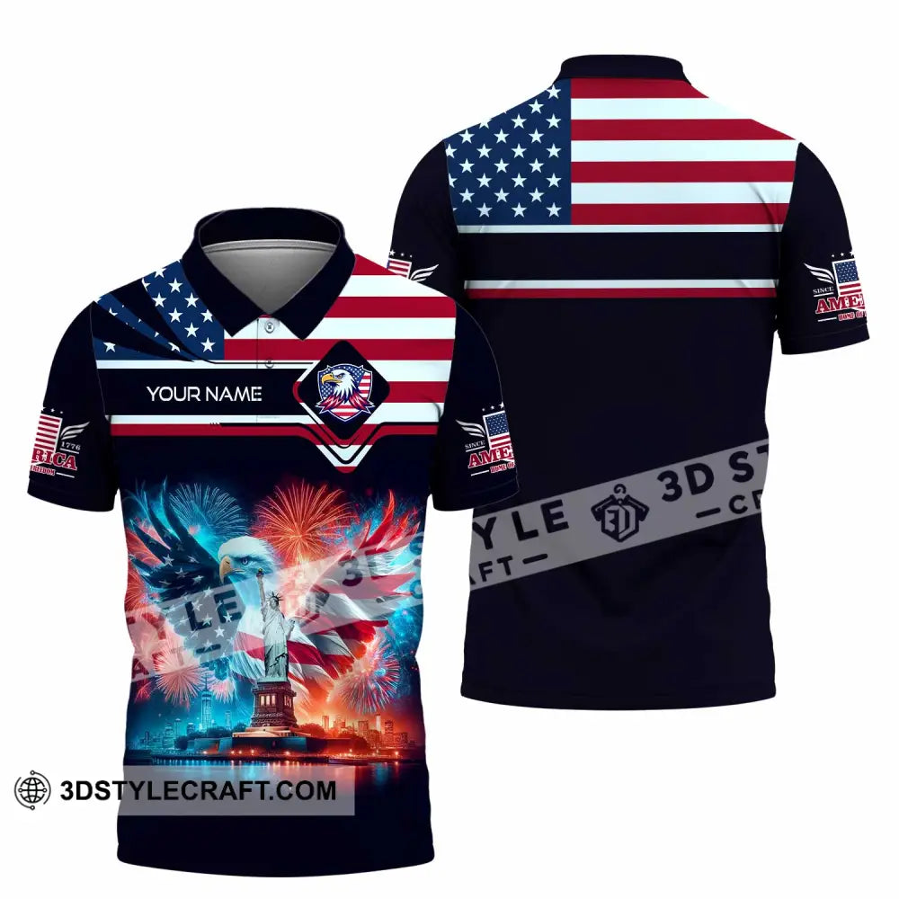 Unisex Shirt - Custom America Shirt Polo Shirt / S T-shirt