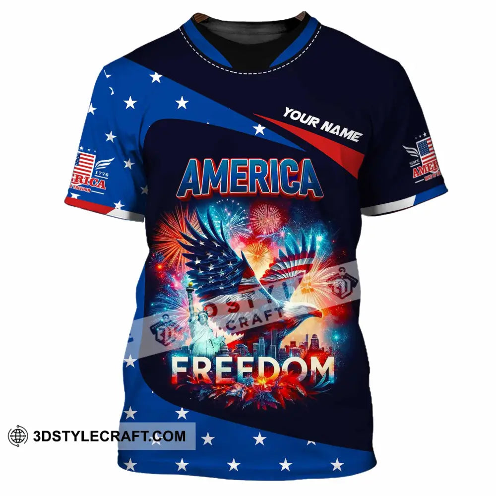 Unisex Shirt - Custom America Shirt T-Shirt / S T-shirt