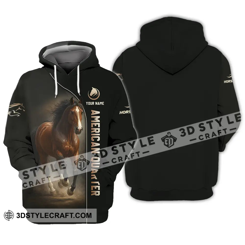 Unisex Shirt - Custom American Quarter Horse Shirt Hoodie / S T-shirt