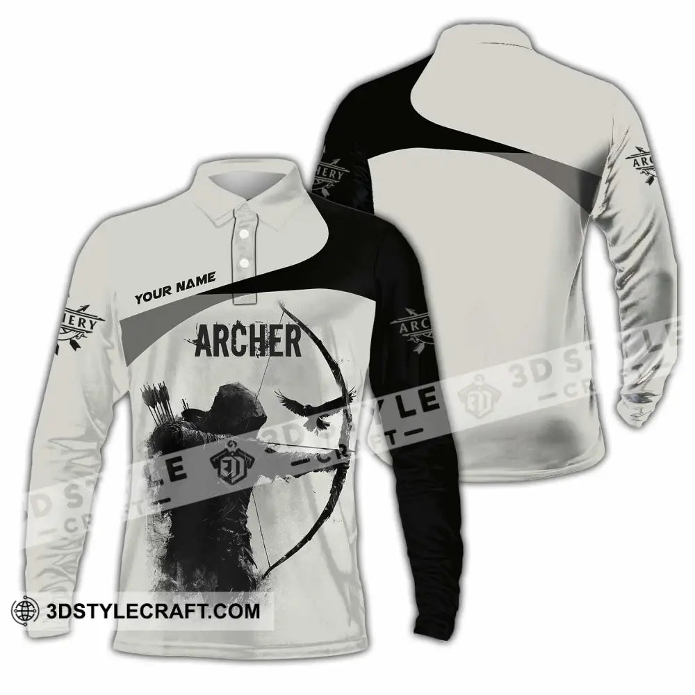Unisex Shirt - Custom Archer Shirt Long Sleeve Polo / S T-shirt