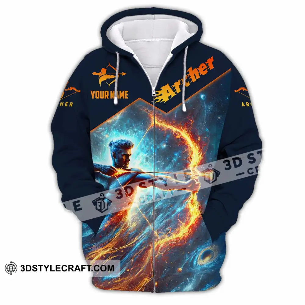 Unisex Shirt - Custom Archer Sport Shirt Zipper Hoodie / S T-shirt