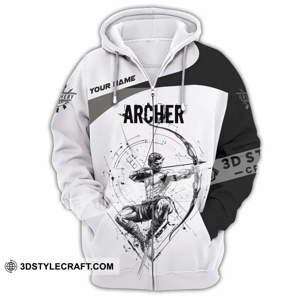Unisex Shirt - Custom Archer Shirt Zipper Hoodie / S T-shirt