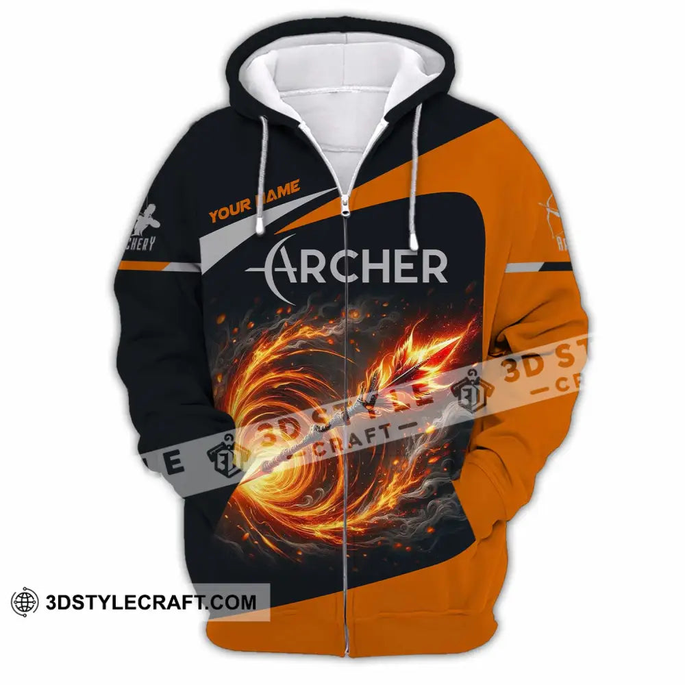 Unisex Shirt - Custom Archer Shirt Zipper Hoodie / S T-shirt