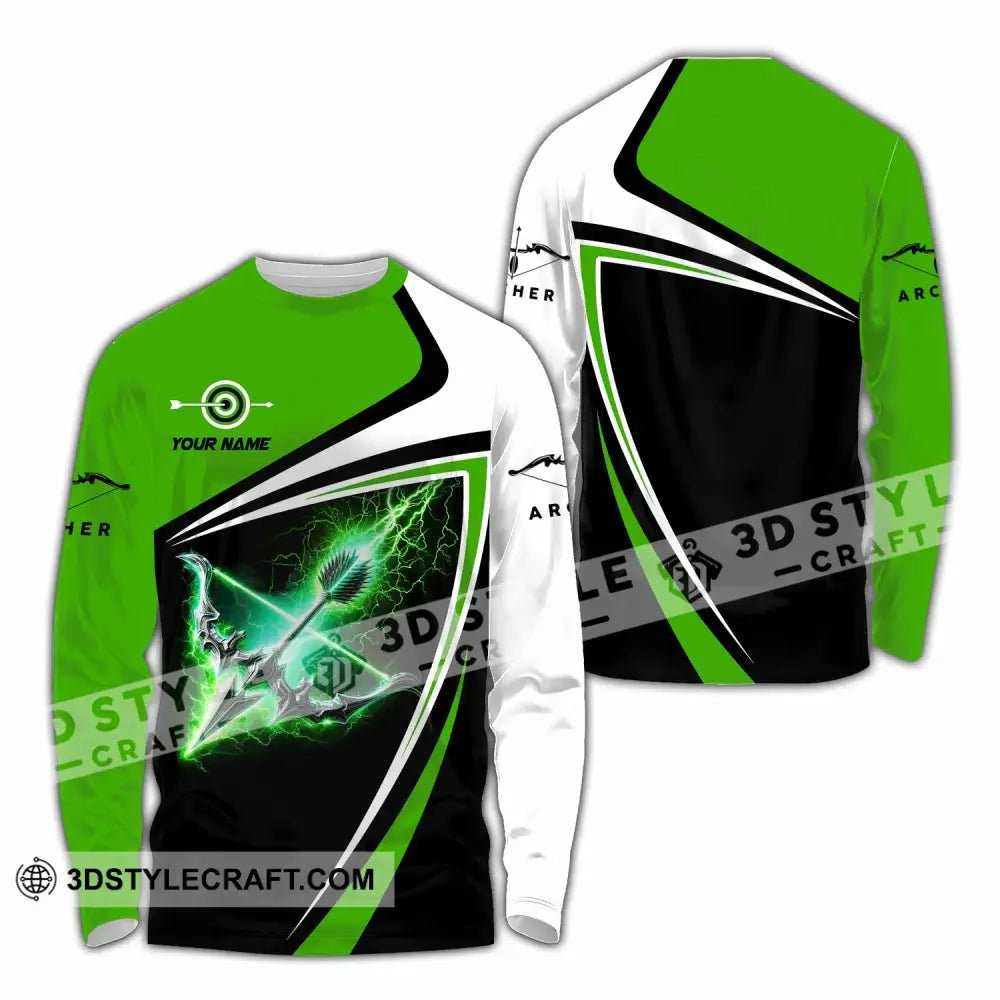 Unisex Shirt - Custom Archery 3D Shirt Long Sleeve Shirt / S T-shirt
