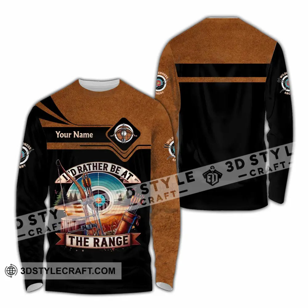 Unisex Shirt - Custom Archery 3D Shirt Long Sleeve Shirt / S T-shirt