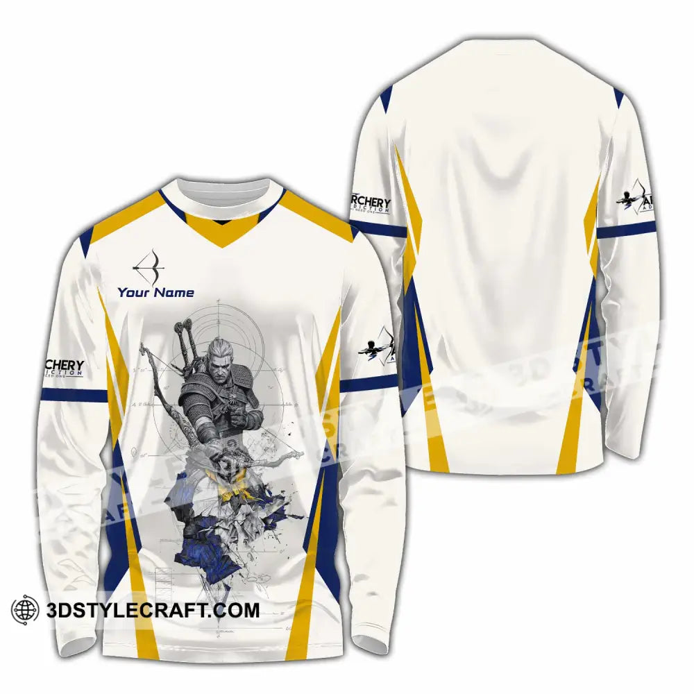 Unisex Shirt - Custom Archery 3D Shirt Long Sleeve Shirt / S T-shirt