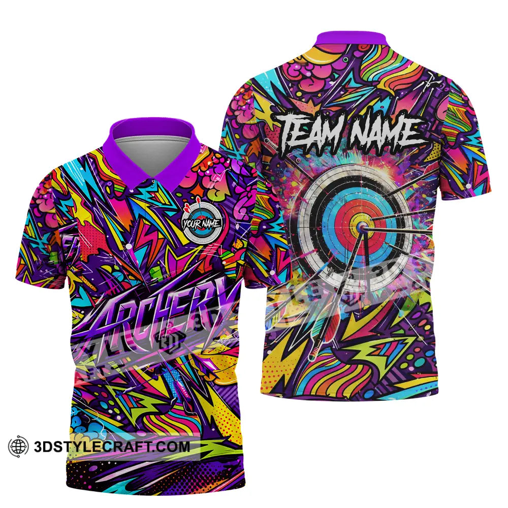 Unisex Shirt - Custom Archery 3D Shirt Polo Shirt / S T-shirt