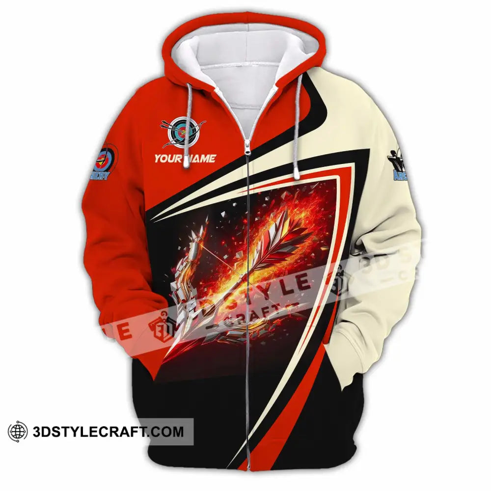 Unisex Shirt - Custom Archery 3D Shirt Zipper Hoodie / S T-shirt