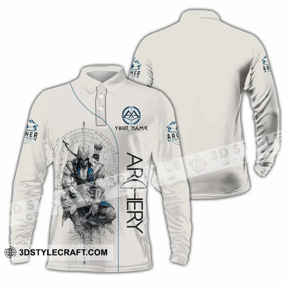 Unisex Shirt Custom Archery Shirt Long Sleeve Polo / S T shirt