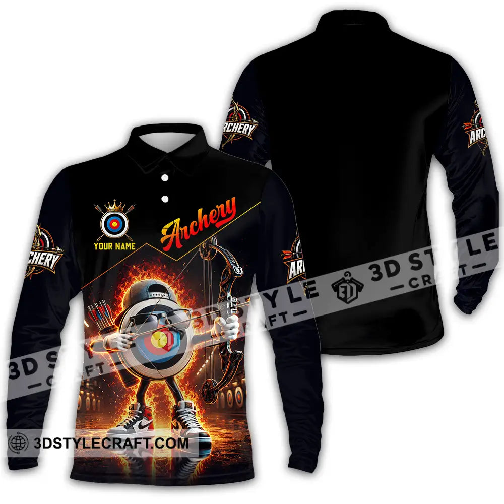 Unisex Shirt - Custom Archery Shirt - Long Sleeve Polo / S - T-shirt