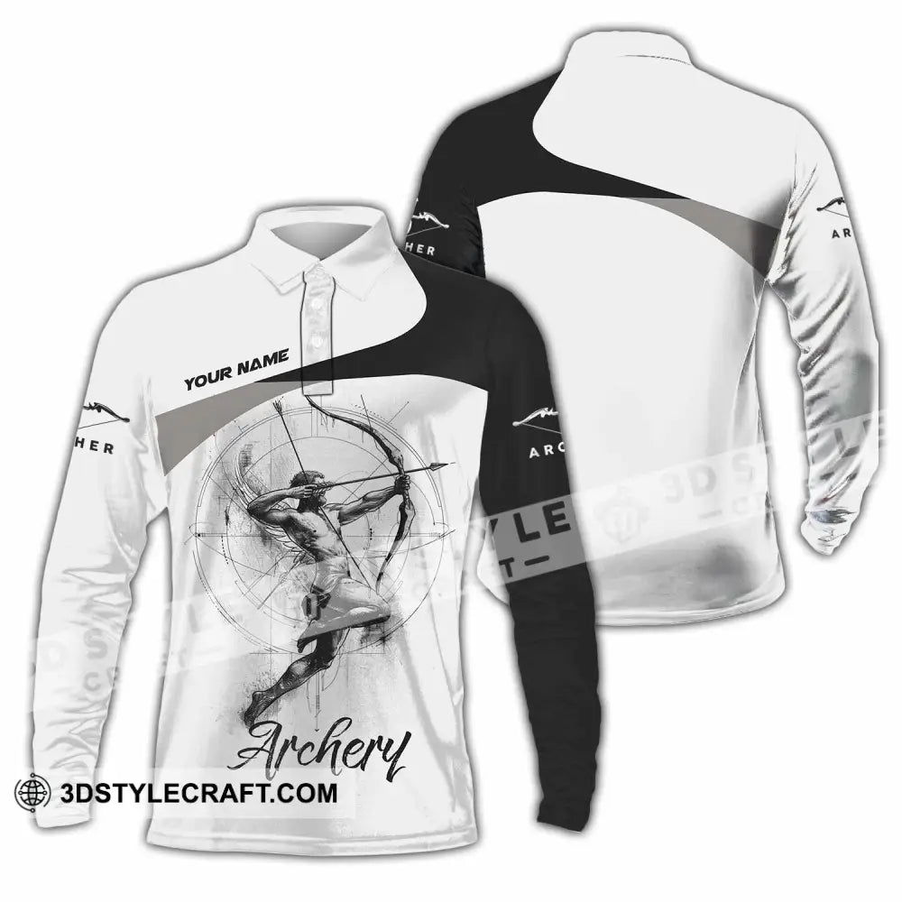 Unisex Shirt - Custom Archery Shirt - Long Sleeve Polo / S - T-shirt