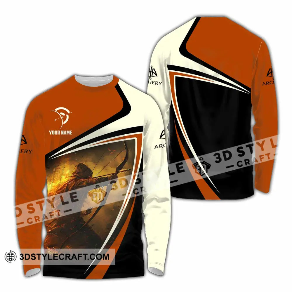 Unisex Shirt - Custom Archery Lover Sport Shirt Long Sleeve Shirt / S T-shirt