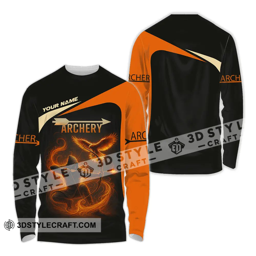 Unisex Shirt Custom Archery Sport Lover Shirt Long Sleeve Shirt / S T shirt