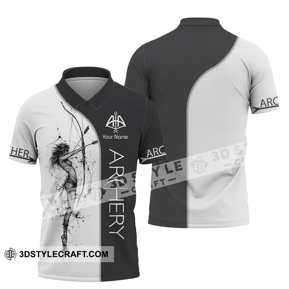 Unisex Shirt Custom Archery Sport Lover Shirt Polo Shirt / S T shirt
